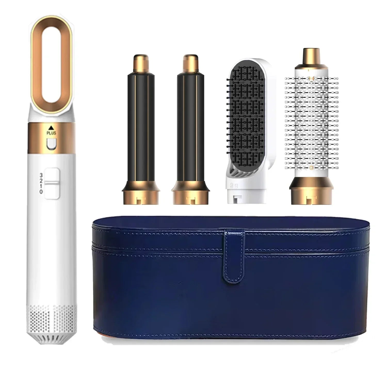 5 in 1 Hair Dryer Brush and Styler Kit Professional Hot Air Comb Curling Iron Hair Straightener for Volumizing and Styling