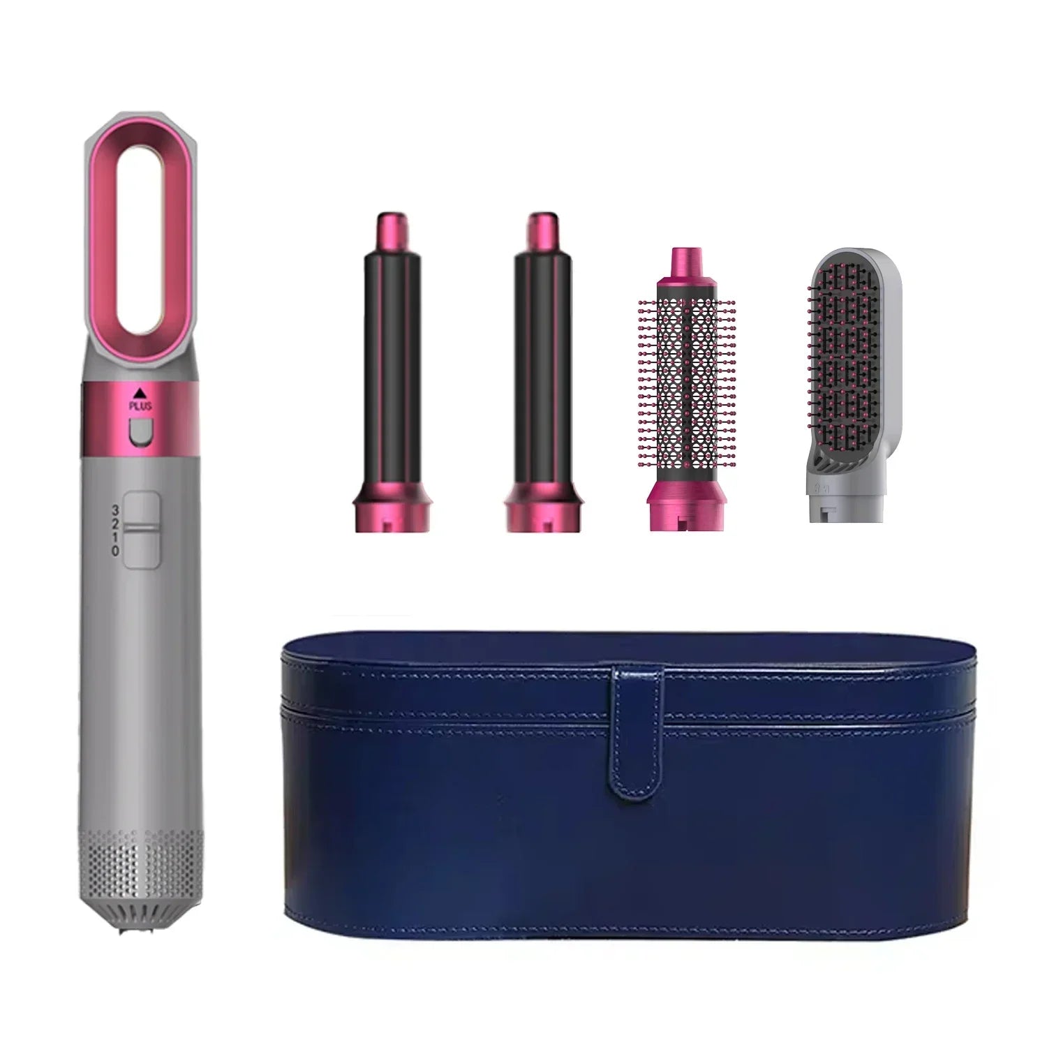 5 in 1 Hair Dryer Brush and Styler Kit Professional Hot Air Comb Curling Iron Hair Straightener for Volumizing and Styling