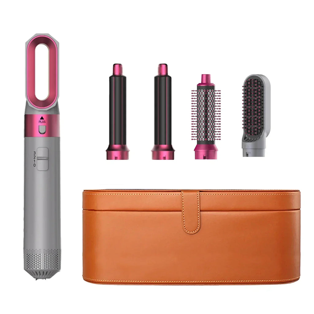 5 in 1 Hair Dryer Brush and Styler Kit Professional Hot Air Comb Curling Iron Hair Straightener for Volumizing and Styling